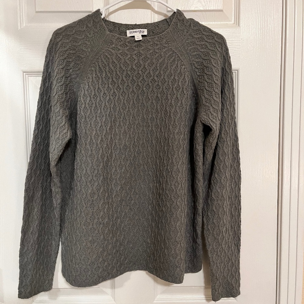 St. John's Bay Square Neck Pullover Long Sleeve Sweater